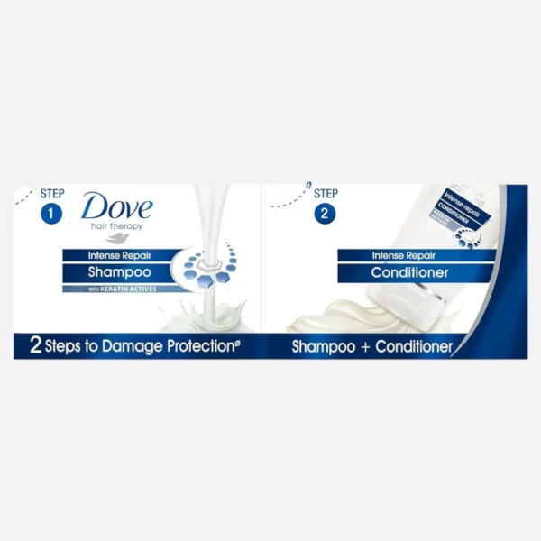 DOVE INTENSE REPAIR SHAMPOO + CONDITIONER 12ML