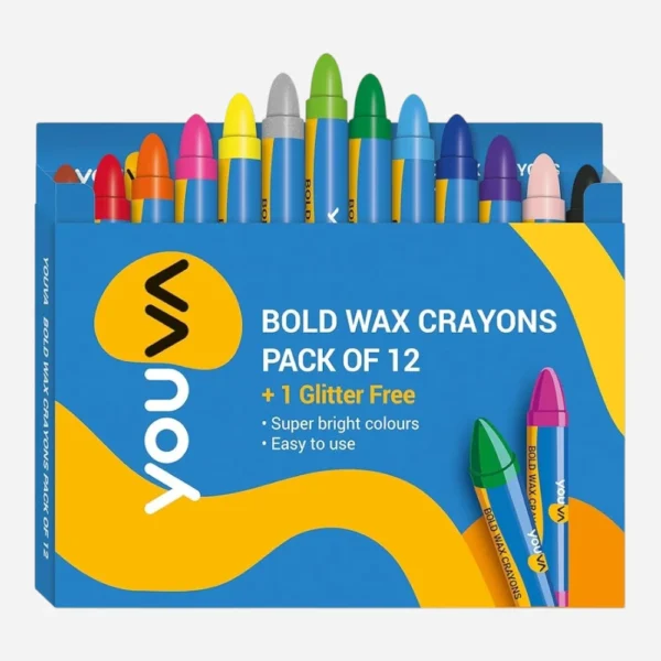 YOUVA WAX CRAYONS PACK 12