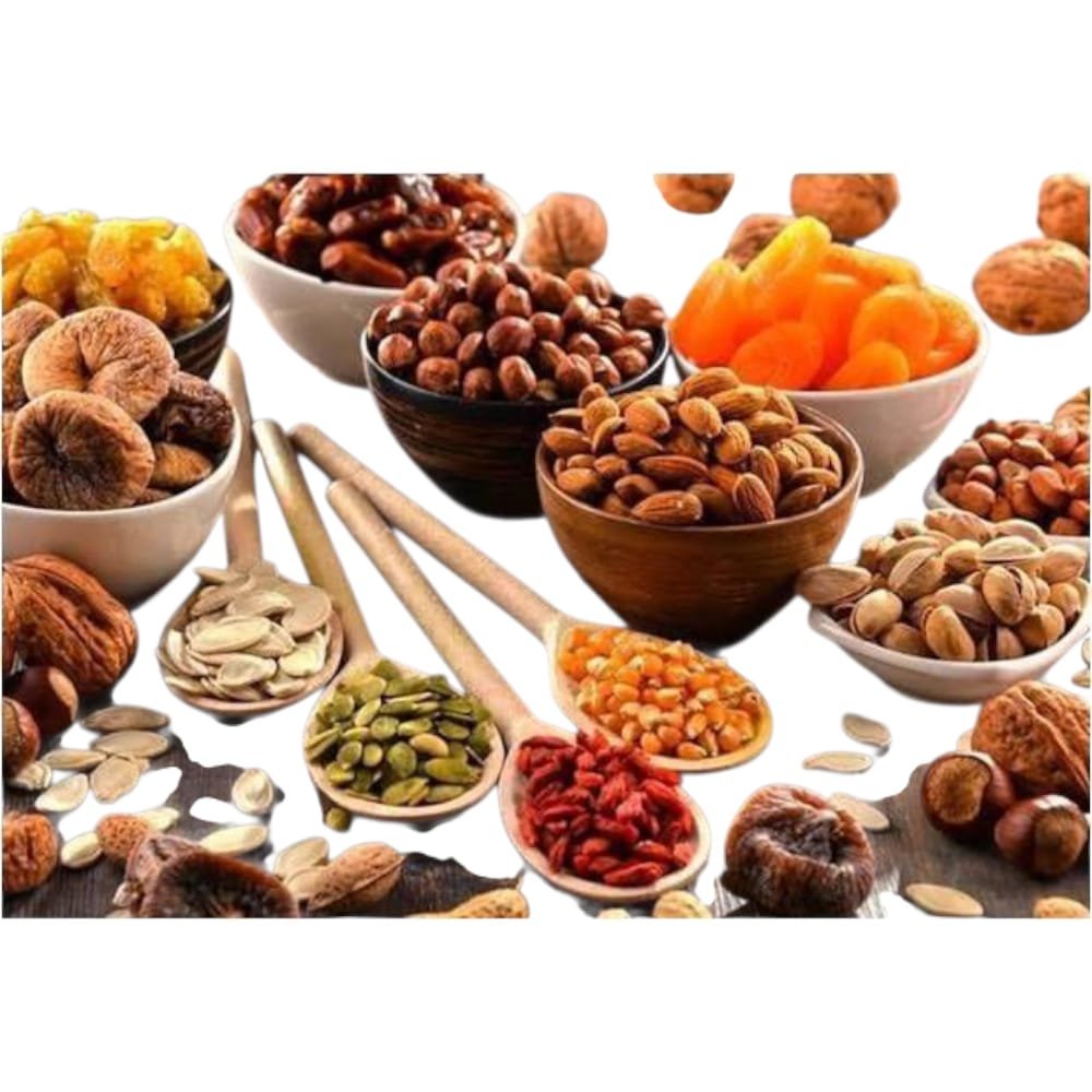 Dry fruits and cereals