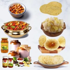 Papad Fryums And Pickle